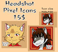 Pixel icons commissions open