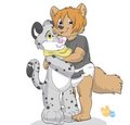 Snowy-cub Commission - Cuddletime!