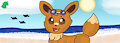 Eevee at the Beach (Redraw)