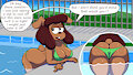 Poolside Carla~ by MarcodileArts