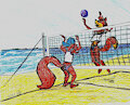 ArtFight - Beach Volleyball (Harriet, Patricia) (FOX_POPVLI)