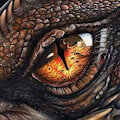 Realistic Dragon Eye (Profile Pic) Smaug by DragonX121