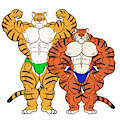 Napalmhonour's Two Tiger Bodybuilders by YourInnerBeast
