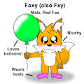 Foxy - My Fursona! [Reference Sheet]