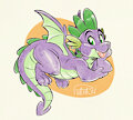 Cute purple dragon!