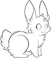 Free Cute Rabbit Lineart by Uluri