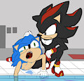 Sonic Can’t Swim by anitwenty