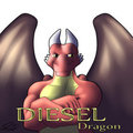 Diesel Dragon's first Conbadge by CTH