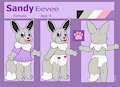 Sandy Shiny Eevee Reference Sheet by DanielMania123