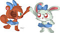 Mitzi and Bunny (by Sakart) by BunPatrol