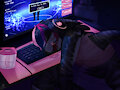 Sleeping Gaming Shark