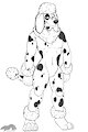 Dalmatian Poodle Sketch by ThatBlackFox