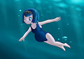 Lana WATER birth ( part 1, swimsuit version ) by DemonicDarlon