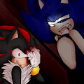 Sonic(Vampire) vs Shadow by Kisshiyo