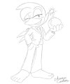 Sonic Suit Sketch: Bean by MidnightMuser