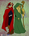 Brothers, Swordmaster D and Lyserdigi (now in colour) by Lyserdigi