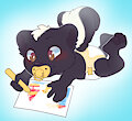 Drawing skunkie.