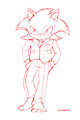 Sonic Suit Raffle Sketch: Salix by MidnightMuser