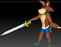Warrior Wolf - Finished Version [Zbrush 3D Model] by FabioRosendo