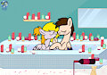 A romantic bath with SunnySeb