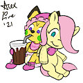 Donnie and Fluttershy Milkshake Time