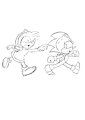 #sketchtember SatAM Sonic meets Sega Amy