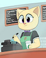 Misty as Barista! by arcticst0900