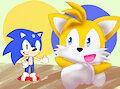 sonic cookie with tails