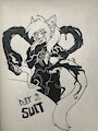 Inktober 2021 (Day 2: Suit) by MachineWithSoul