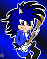 Seb the hedgehog and his super-cool electric guitar by SebGroupArts2009