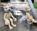 Wooden Wolf Buddy Puppet by LuluAmore