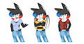 Dating Sim character concept art - Purus the Bat.