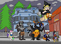 Trick or Treat group pic - By Rogeykun & Tacki