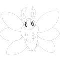 Inktober 4 - Floof Moth