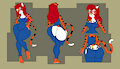 ODILE WORK CLOTHES MODEL SHEET