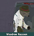 Woodrow Raccoon Wearing a Fedora