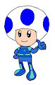 Blue Toad as Sam Spacebot