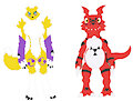 Renamon and Guilmon