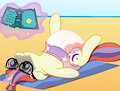 Moondancer's beach relaxation by DiaperedPony