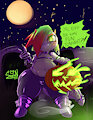 Nyghtmare Spyke - Halloween YCH by Saurian