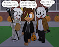 Boys at Halloween
