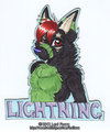 Lightning Bust Badge by LexiFoxxx
