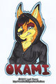 Okami Bust Badge by LexiFoxxx