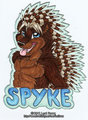 Spyke Large Bust Badge by LexiFoxxx