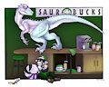 Welcome to Saurbucks (By Tahla and Lildooks) by TsunderePanda