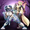 Leona & Sapphire Halloween by Pakwan008