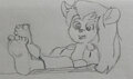 Gadget showing her feet by Bartell
