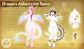 Dragon Adoptable Base by CompleteAlienation