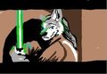 Jedi Master Wolf by aragornwolf1