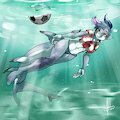 playing below the waves by Zcomic